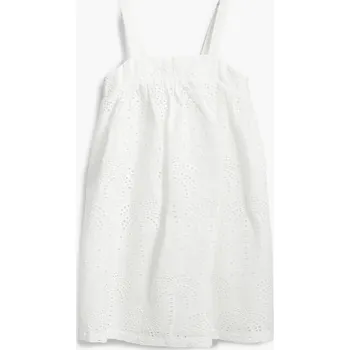 Dámské šaty Dětské bavlněné šaty Desigual bílá barva, mini, 25SGVW07 00X, vel. 164