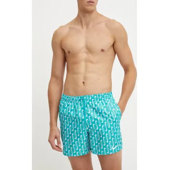 Pánské kraťasy Plavkové šortky Nike Swoosh Link NESSE520 tyrkysová 66X, vel. S