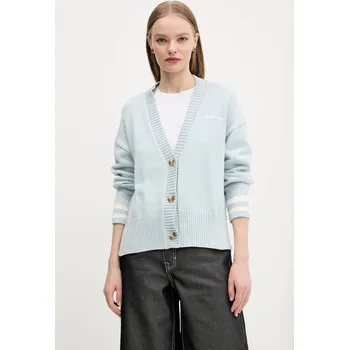 Dámské oblečení Bavlněný kardigan Guess Jeans W4BR81.Z3HM1 modrá 05X, vel. M