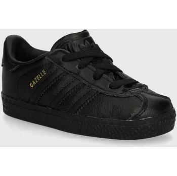 Chlapecké tenisky Dětské kožené sneakers boty adidas Originals GAZELLE CF EL IH2972 černá 99X, EUR 19