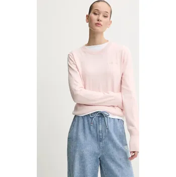 Dámský svetr Svetr z vlněné směsi Guess Jeans W4BR83.Z3HO2 růžová 03X, vel. XL
