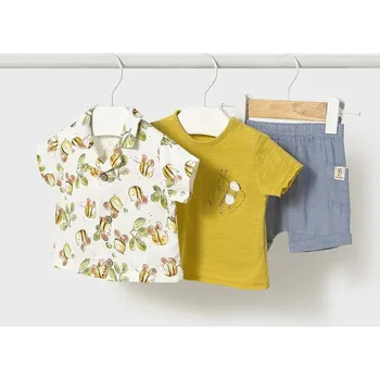 Kojenecká souprava Dětská bavlněná souprava Mayoral Newborn žlutá barva, 1205 1205.1G.Newborn.PPYH 11X, vel. 75