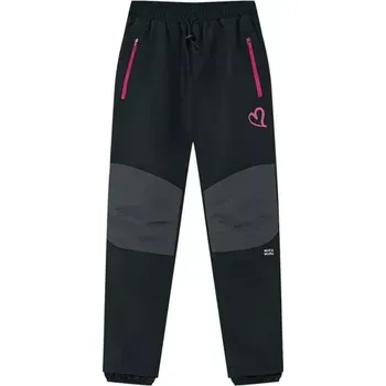 Dívčí kalhoty Dětské zimní nepromokavé kalhoty WOLF B2577 černé vel.116,128,134,140