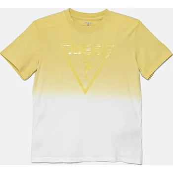 Dětské bavlněné tričko Guess L5GI27.I3Z14.PPYA žlutá 10A, vel. 105-112