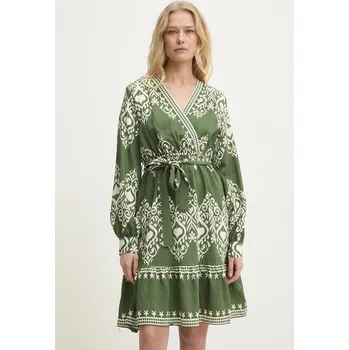 Dámské šaty Šaty Answear.LAB zelená barva, mini MR21870.hlk 77X, vel. S