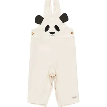Dětské lacláče Donsje Kladi Overalls Panda 3036601 béžová 01X, vel. 92