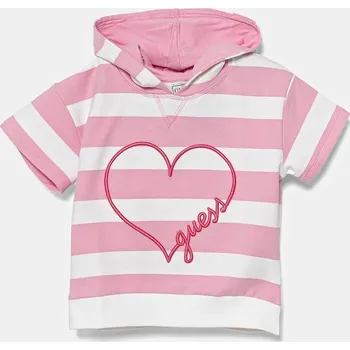 Dívčí oblečení Dětské tričko Guess K5GQ03.KBOR4.PPYA růžová 30X, vel. 122-125