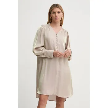 Dámské šaty Šaty Bruuns Bazaar BBW4230 béžová 80X, vel. 40