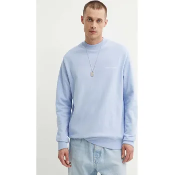 Pánská mikina Bavlněná mikina Samsoe Samsoe Norsbro M00018103 modrá 55X, vel. M