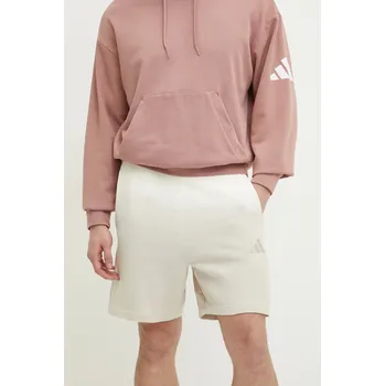 Bavlněné šortky adidas ALL SZN Dip Dye JL9576 béžová 01X, vel. XL