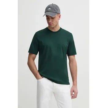 Pánské tričko Bavlněné tričko Sisley zelená barva, 35MAS1049 79X, vel. S