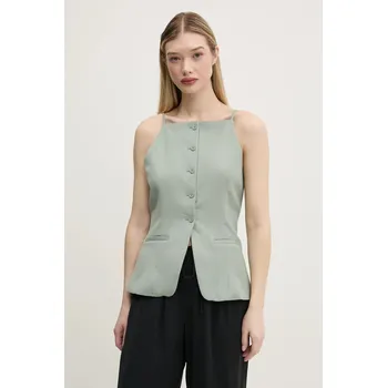 Top Abercrombie & Fitch zelená barva, KI140-5050 KI140.5050.340 97X, vel. S