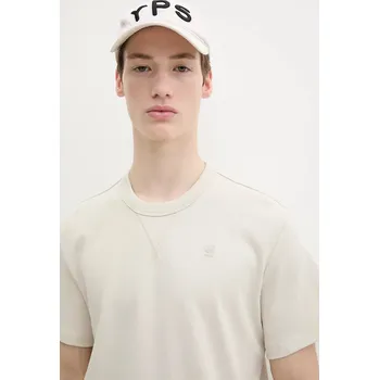 Bavlněné tričko G-Star D24449.C812 béžová 01X, vel. XL