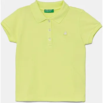 Dětské polo tričko United Colors of Benetton 3WG9G300A.P.Season.PPYA zelená 71X, vel. 116