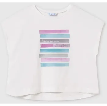 Chlapecké tričko Dětské bavlněné tričko Mayoral fialová barva, 6026 6026.8E.Junior.PPYA 40X, vel. 128