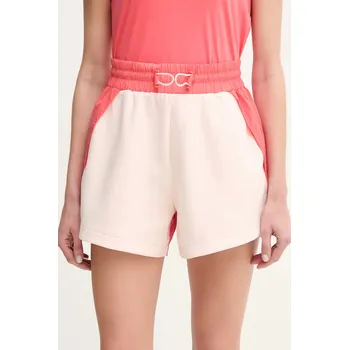 Dámské kraťasy Kraťasy BOSS dámské, růžová barva, hladké, high waist, 50541331 03X, vel. S