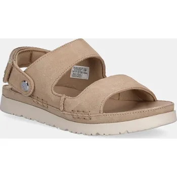Dámské pantofle Dětské semišové pantofle UGG GOLDENSTAR GLIDE 1166713K béžová 80X, EUR 35