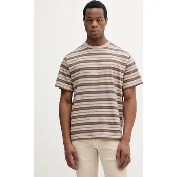 Bavlněné tričko United Colors of Benetton 30CXU10A0 hnědá 84X, vel. XXL