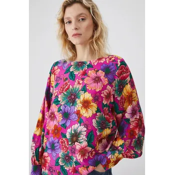 Dámská halenka Halenka Medicine dámská, růžová barva, vzorovaná RS25.BDD020 43A, vel. XS