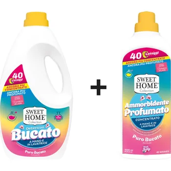 Prací gel Sweet Home sada Prací gel a aviváž Čisté prádlo