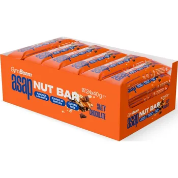 GymBeam Nut Bar 24 x 40 g salty chocolate
