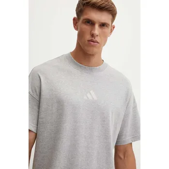 Pánské tričko Bavlněné tričko adidas All SZN IY4138 šedá 09X, vel. XL