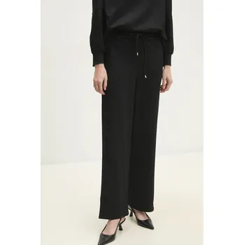 Tepláky Answear.LAB černá barva, hladké et039.ILK 99X, vel. M