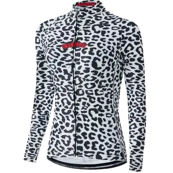 cyklistický dres Cyklodres CYCOLOGY Winter Kitty, dámský, dlouhý rukáv, white (Motiv Kitty - white, velikost XXL)