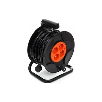 Napájecí kabel Prodlužovací kabel na bubnu 25m, 4 zásuvky