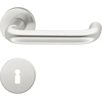 Dveřní kování FSB objektové dveřní kování 72 1070, klika-klika, AGL rozeta OB, stříbrný elox