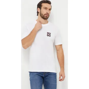 Pánské tričko Bavlněné tričko HUGO HUGO-Dimento 2-pack 50492550 bílá 00X, vel. XS