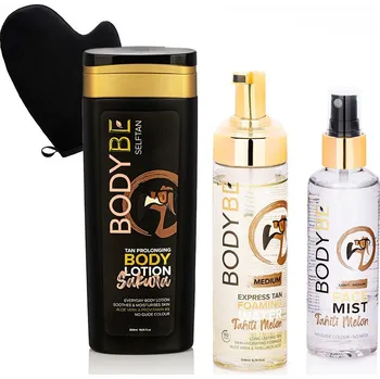 Samoopalovací přípravek BODYBE SELF TAN EXPRESS SET - Dárková samoopalovací sada