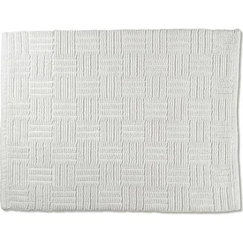Koupelnová předložka Kela Koupelnová předložka Leana 65x55 cm bavlna bílá