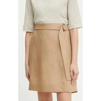 Dámská sukně Lněná sukně MM 2516101018600 hnědá 84X, vel. 40