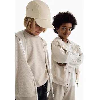 Chlapecká mikina Dětská mikina Emporio Armani EB000223.AF13431 béžová 12X, vel. 142