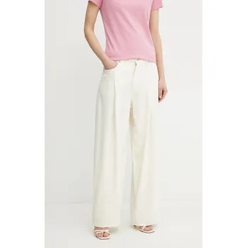 Dámské džíny Džíny BOSS Orange dámské, high waist, 50540814 béžová 01J, vel. 29/32