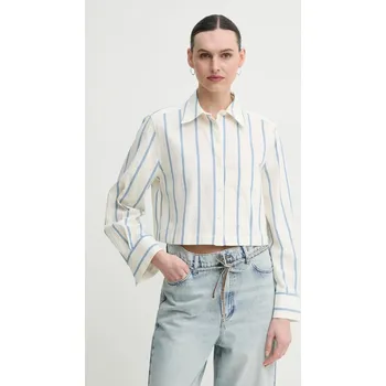 Pánská košile Bavlněná košile Day Birger et Mikkelsen Issa DAY65243695 béžová 01X, vel. 34