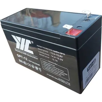 Záložní baterie Pb akumulátor JYC GP7-12 VRLA AGM 12V/7Ah