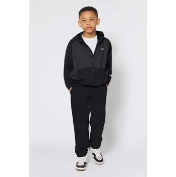 Chlapecké kalhoty Dětské tepláky BOSS černá barva, hladké, J51955 J51955.114.150 99X, vel. 114