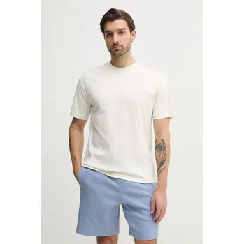 Bavlněné tričko Calvin Klein Jeans J30J327237 béžová 01X, vel. XL