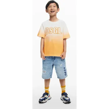 Chlapecké tričko Dětské bavlněné tričko Desigual 25SBTK13 oranžová 20X, vel. 128