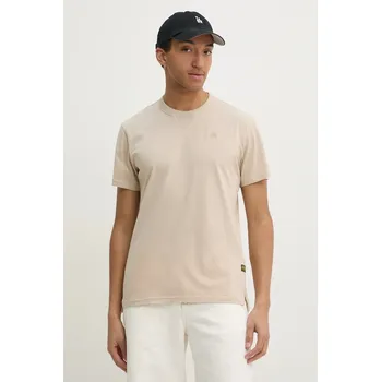 Bavlněné tričko G-Star Nifous D24449.336 béžová 80X, vel. L