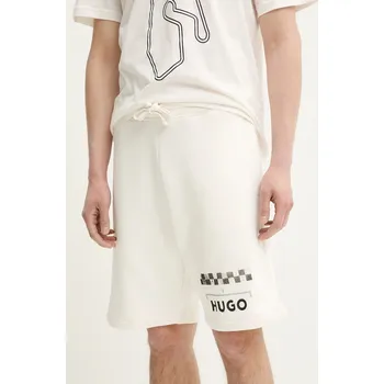 Pánské kraťasy Kraťasy HUGO pánské, béžová barva, 50531759 01X, vel. XL