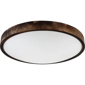 LED Stropní svítidlo OAK SMOKY SLIM LED/36W/230V 4000K pr. 47 cm dub/tmavě hnědá