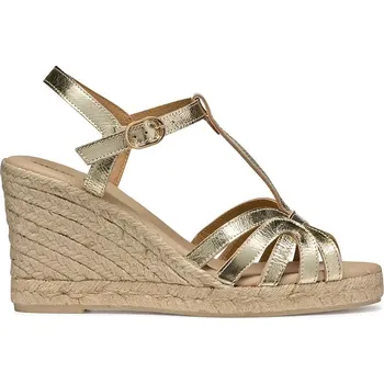 Dámské baleríny Kožené espadrilky Geox D GELSA D55TPA.000CF.C2012 zlatá GLD, EUR 41