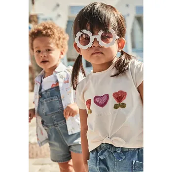 Dětské tričko Mayoral béžová barva, 1046 1046.4H.Baby.PPYA 01X, vel. 74