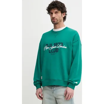 Dámská mikina Bavlněná mikina Pepe Jeans TALBOT CREW PM582847 zelená 77X, vel. S