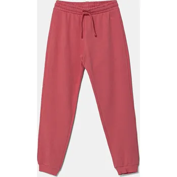 Chlapecké kalhoty Dětské bavlněné tepláky United Colors of Benetton 3J68CF02H.G.Season.PPYA růžová 38X, vel. 160
