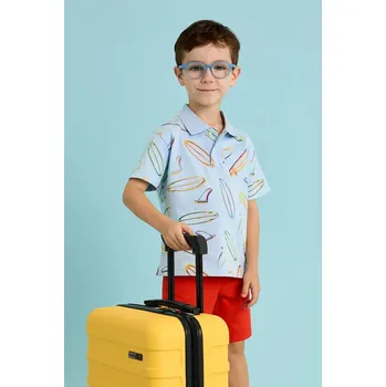 Chlapecké tričko Dětská bavlněná polokošile Mayoral modrá barva, 3110 3110.5J.Mini.PPYA 50X, vel. 116