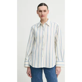 Pánská košile Bavlněná košile Day Birger et Mikkelsen Romy DAY65243748 béžová 01X, vel. 34